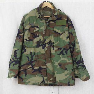 Vintage Cold Weather US Military Camouflage Field Jacket Medium Regular